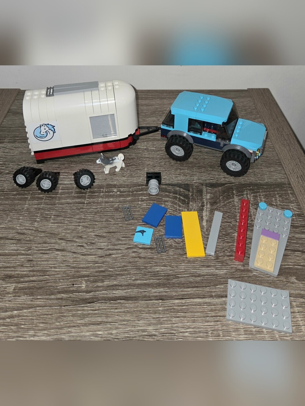 LEGO CITY Equestrian Horse Transporter Trailer & Truck 60327 INCOMPLETE.